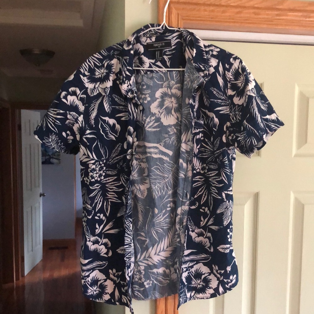 Floral Button Up